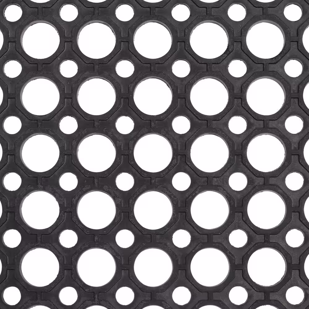 Buffalo Tools Indoor/Outdoor Durable Anti-Fatigue 36 in. x 60 in. Industrial Commercial Restaurant Bar Rubber Floor Mat in Black