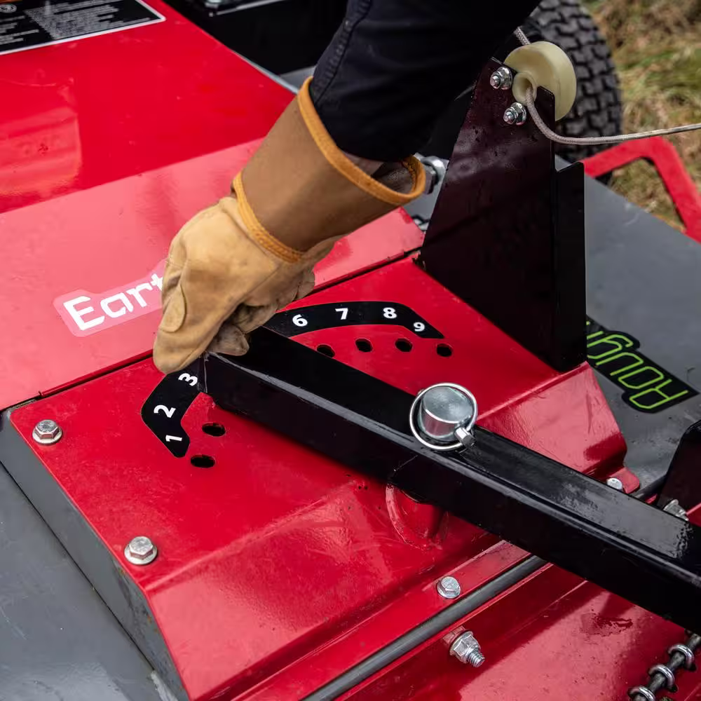 Earthquake 500 cc Briggs & Stratton Acreage Tow-Behind Rough Cut Mower with 44 in. Steel Cutting Deck and Tool-Less Offset Tow Bar
