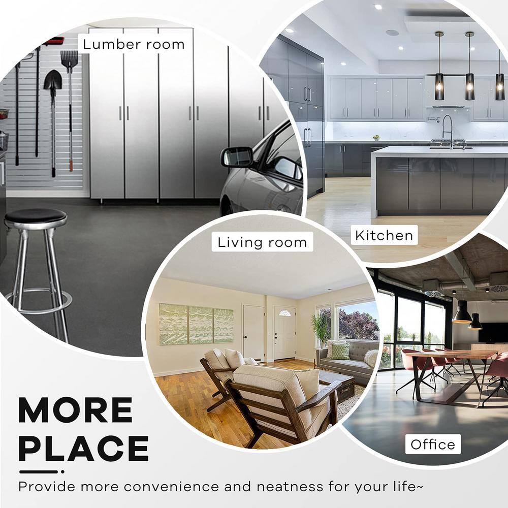 None Chrome 5-Tier Adjustable Heavy Duty Metal Wire Shelving Unit (36 in. W x 72 in. H x 14 in. D)