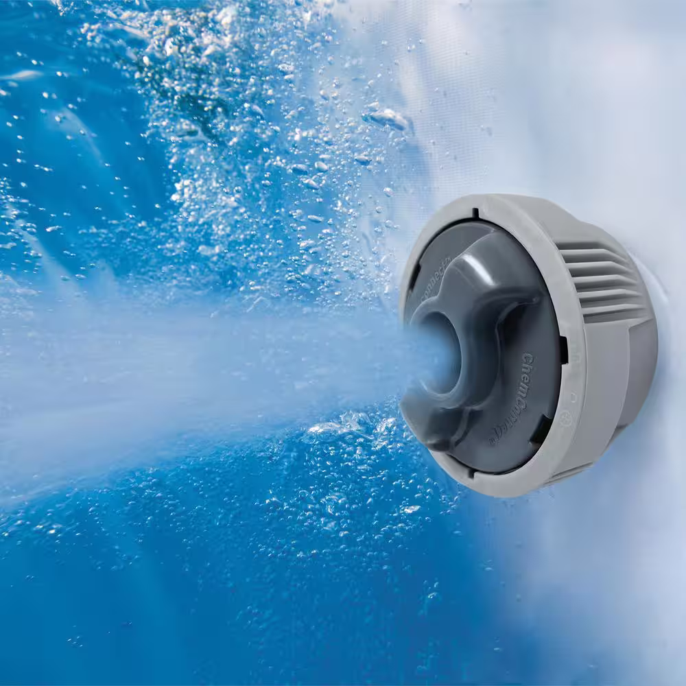 Coleman Sicily SaluSpa 7-Person 180-AirJet Inflatable Hot Tub Spa, Gray