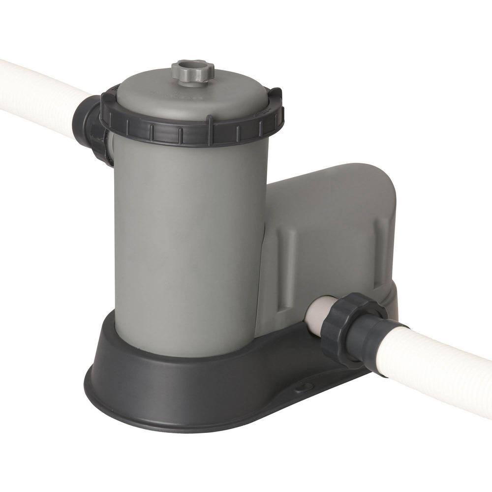 None 18 ft. x 9 ft. Oval-Shaped 48 in. D Above Ground Pool Set with Pump and Cleaning Kit, Metal Frame Pool