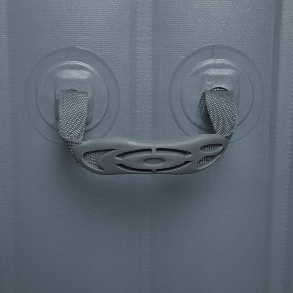 Coleman SaluSpa 6-Person 114 AirJets Inflatable Squared Hot Tub Spa, Grey