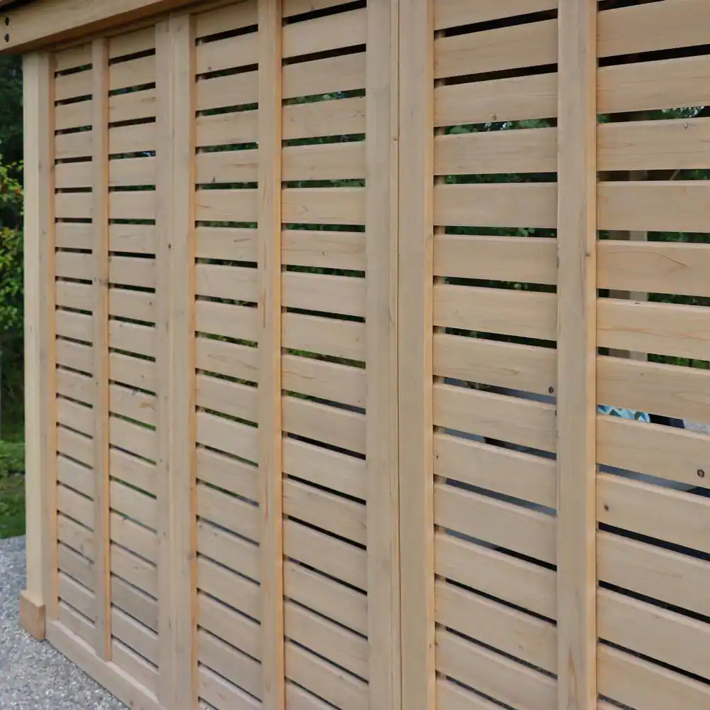 Yardistry 12 ft. Meridian Cedar Privacy Wall