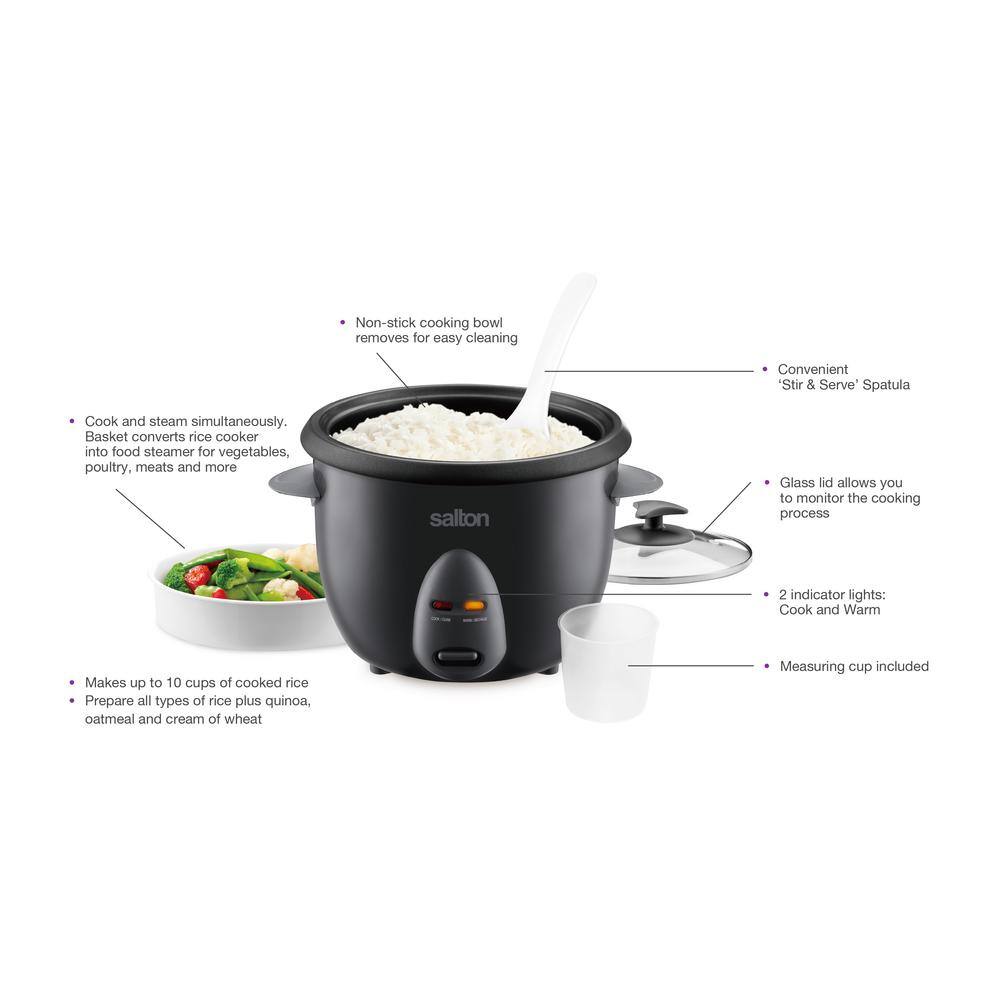 Salton Automatic Rice Cooker & Steamer - 10 Cup