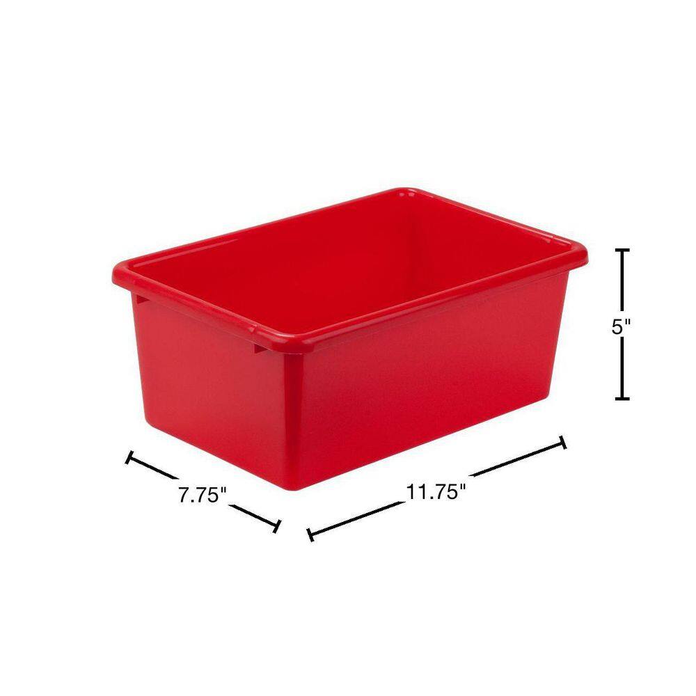 Honey-Can-Do 7.9-Qt. Storage Bin in Red