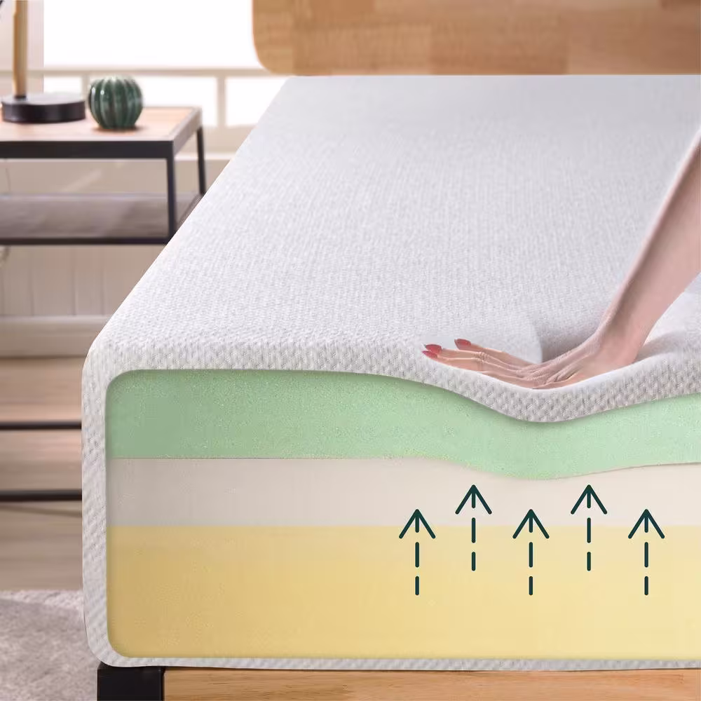 Zinus Ultima Comfort 10in. Medium Memory Foam Pillow Top Queen Short Mattress