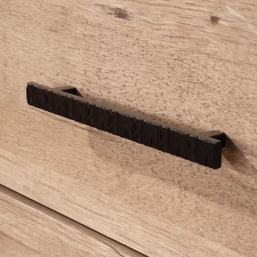 SAUDER Pacific View 6-Drawer Prime Oak Dresser 34.567 in. x 55.827 in. x 17.48 in.