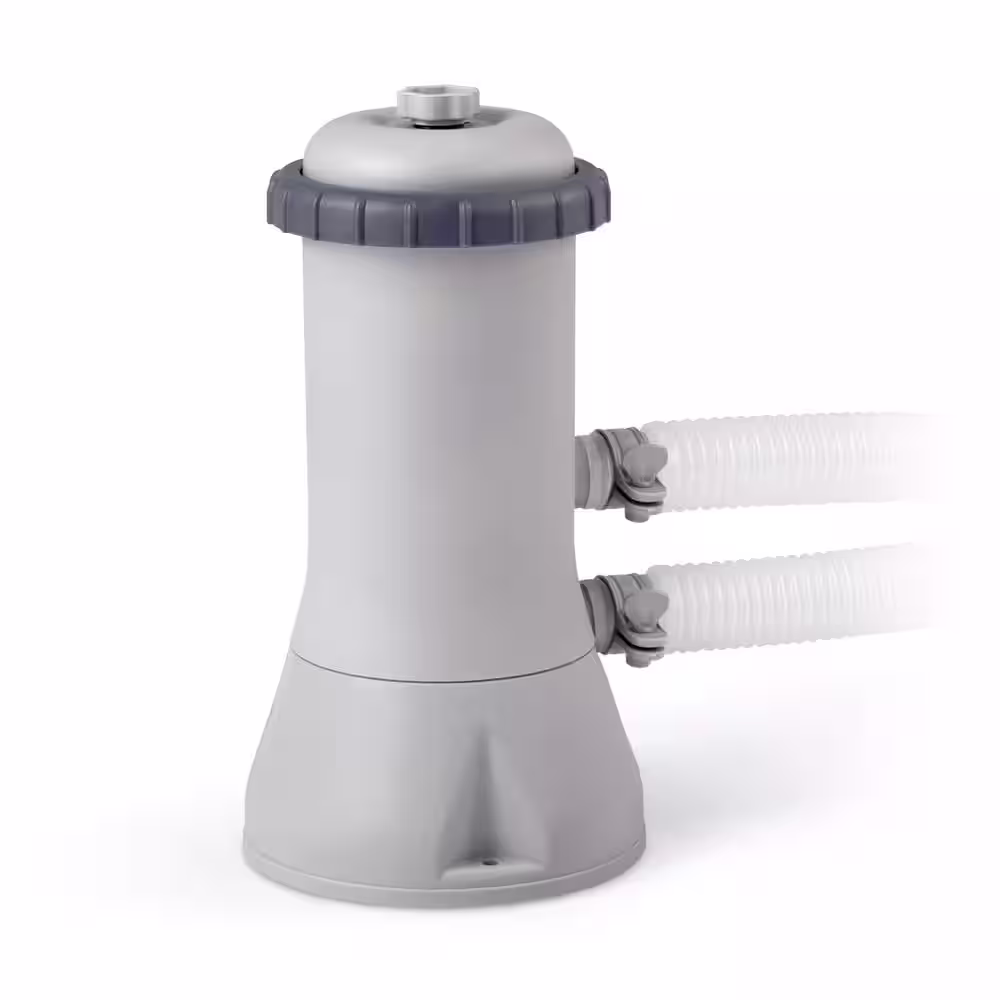 INTEX 15 ft. Round 48 in. Deep Prism Steel Frame Pool Set with Cover, Ladder, & Pump