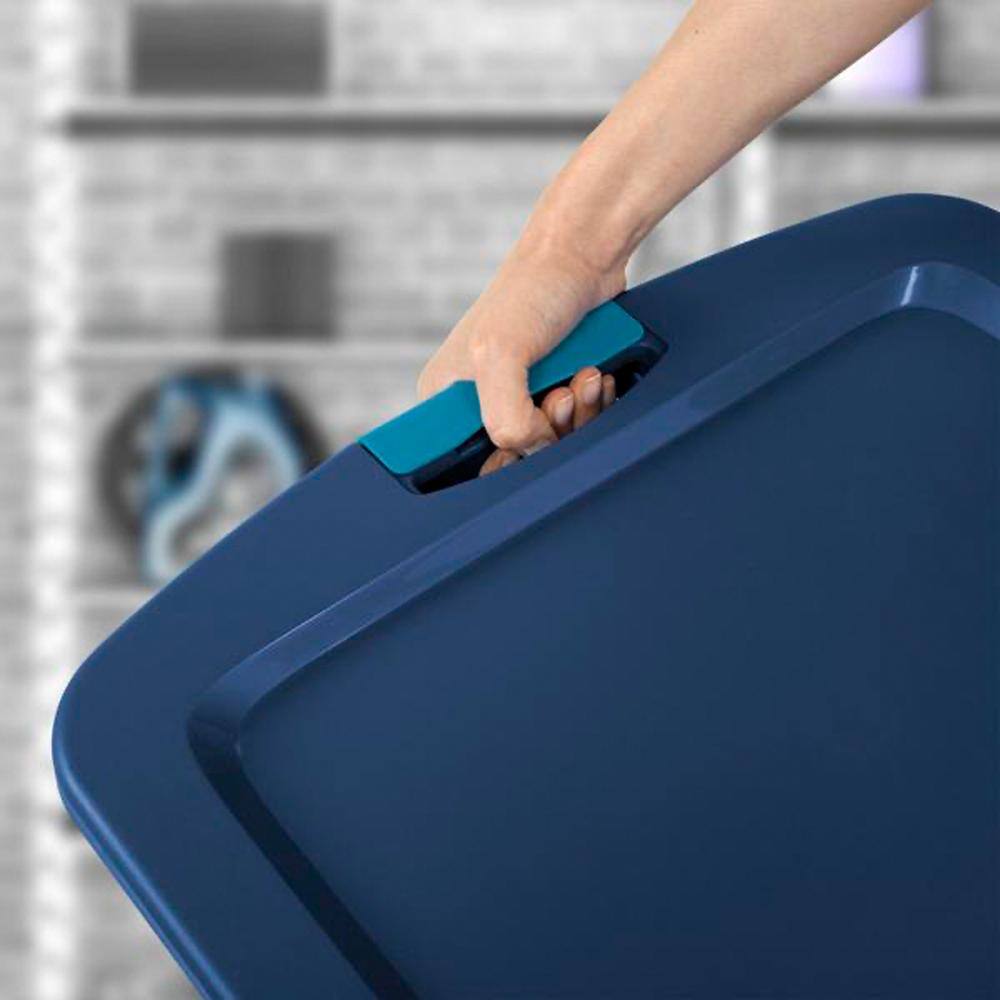 Sterilite 26 Gal. Latch and Carry Storage Tote Box Container (8-Pack)