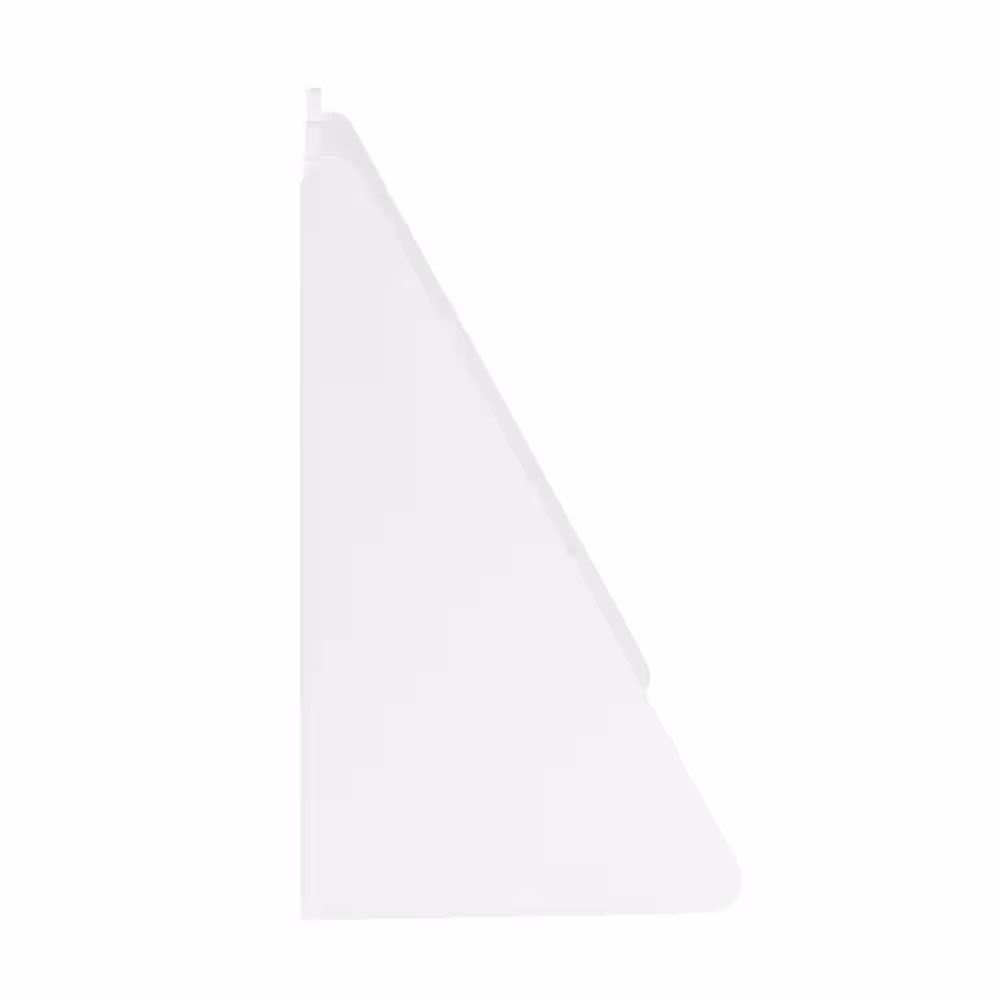 Welwick Designs 23.75 in. W White Wood 4-Shelf Modern Clouds Youth Book Rack