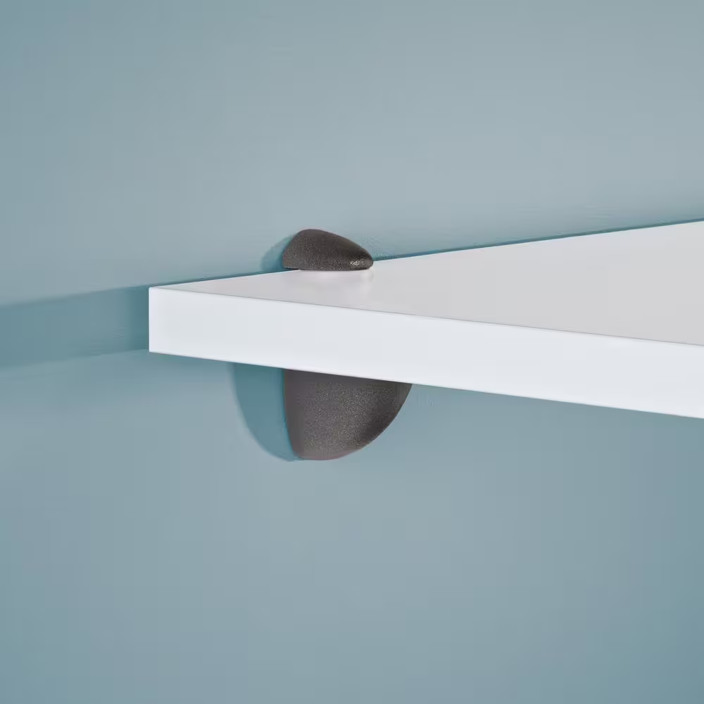 Dolle JAM 0.2 in.-0.79 in. Anthracite Adjustable Shelf Bracket (2-Pack)