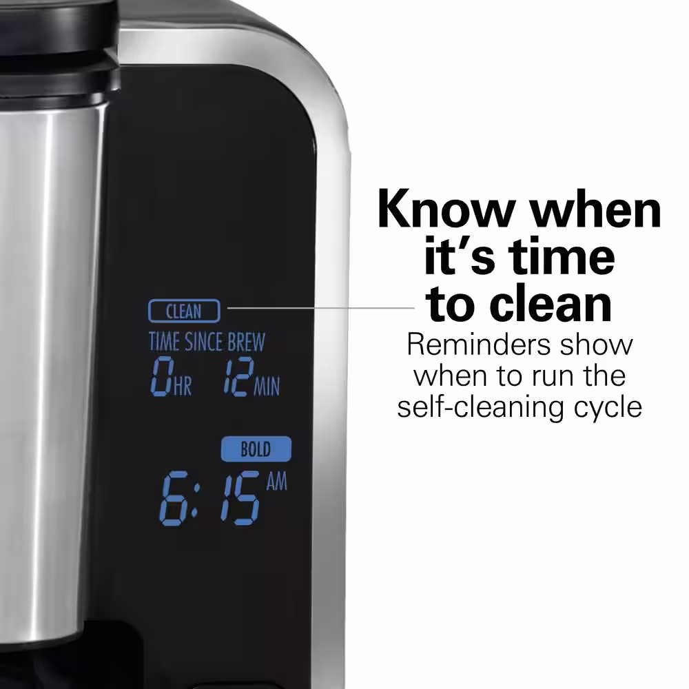 Hamilton Beach Frontfill Deluxe 12-Cup Black Programmable Drip Coffee Maker