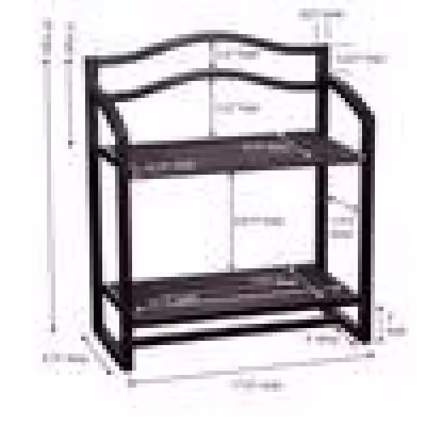 HOUSEHOLD ESSENTIALS 17 in. x 8.5 in. 2-Tier Wall Mount Shelf in Espresso