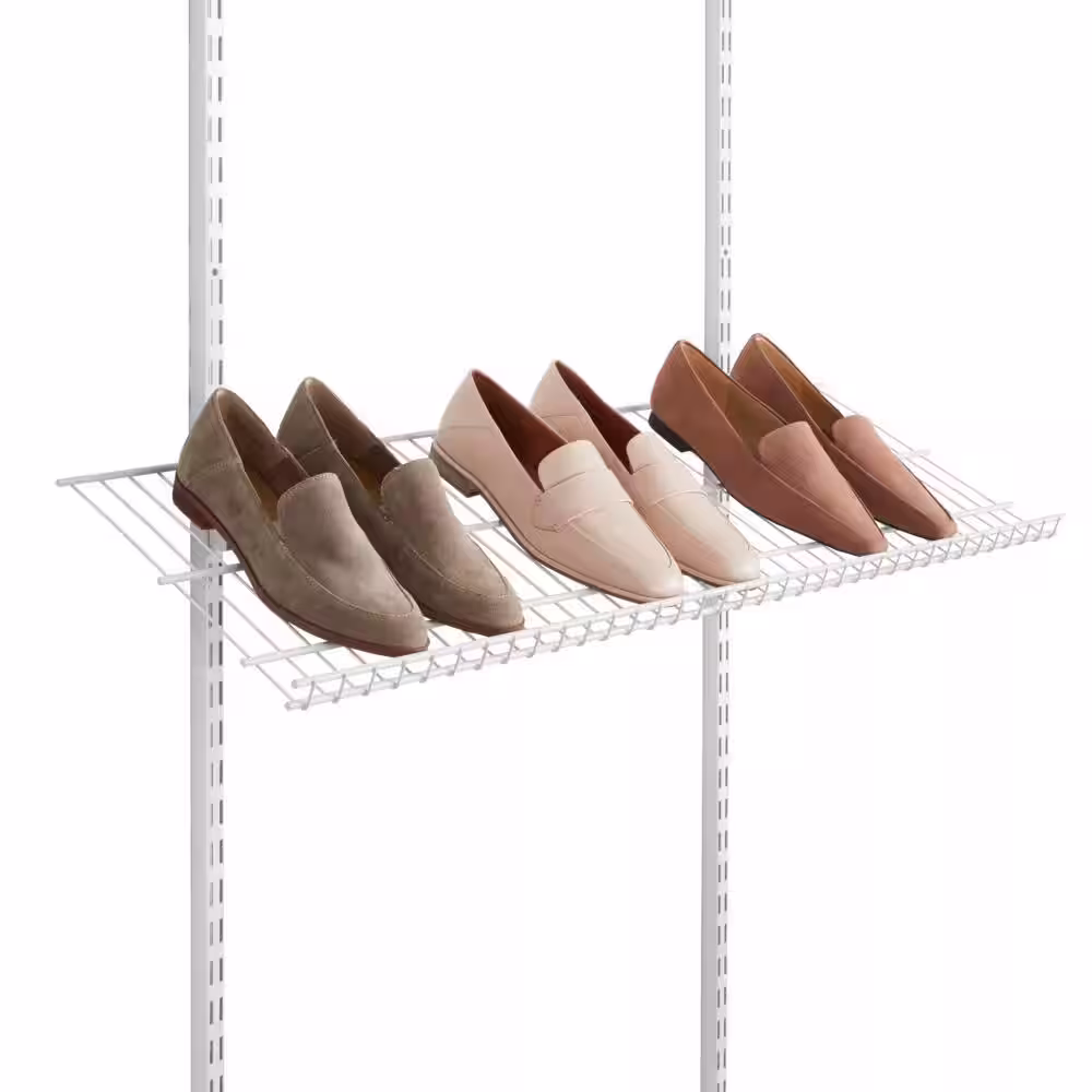 Everbilt 3 ft. Adjustable Shoe Shelf Kit