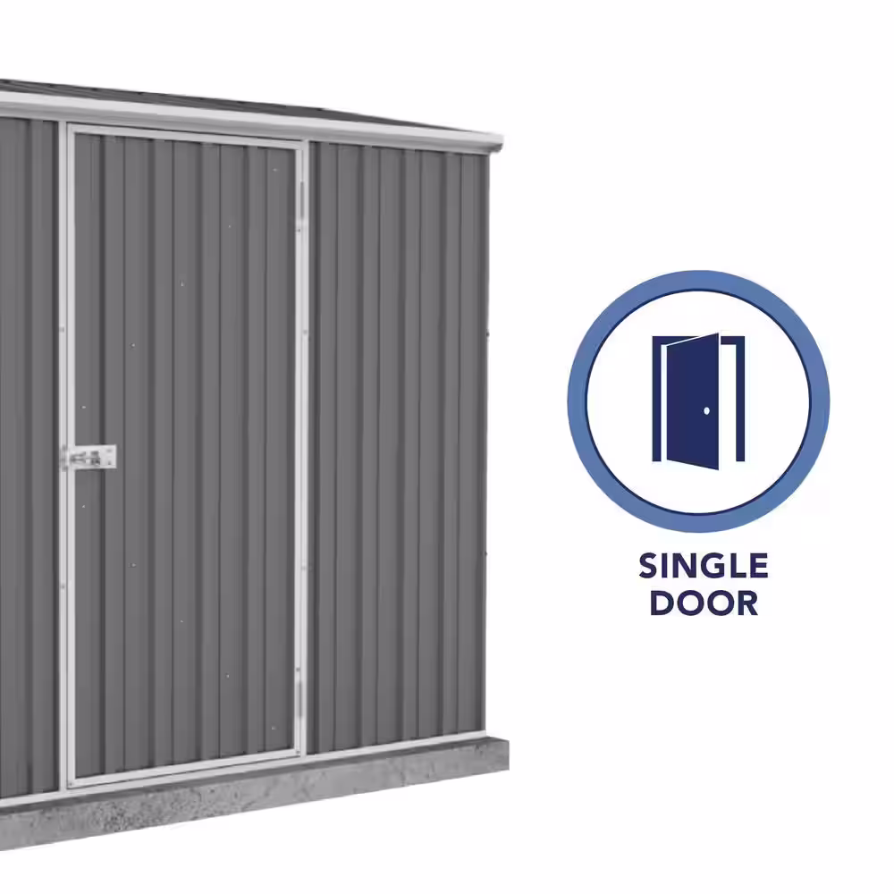 ABSCO Space Saver 7 ft. W x 2.5 ft. D. Galvanized Steel Lean-to Shed with SNAPTiTE assembly system (17.5 sq. ft.)