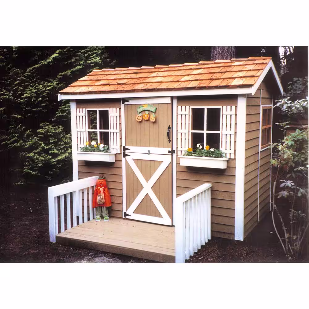 Cedarshed Cabana 9 ft. x 6 ft. Western Red Cedar Garden Shed