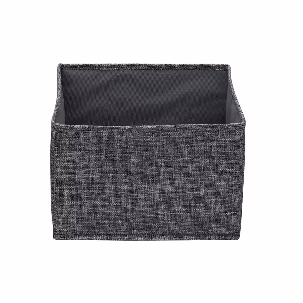 HOUSEHOLD ESSENTIALS 2-Piece Wide Drawer in Graphite Linen