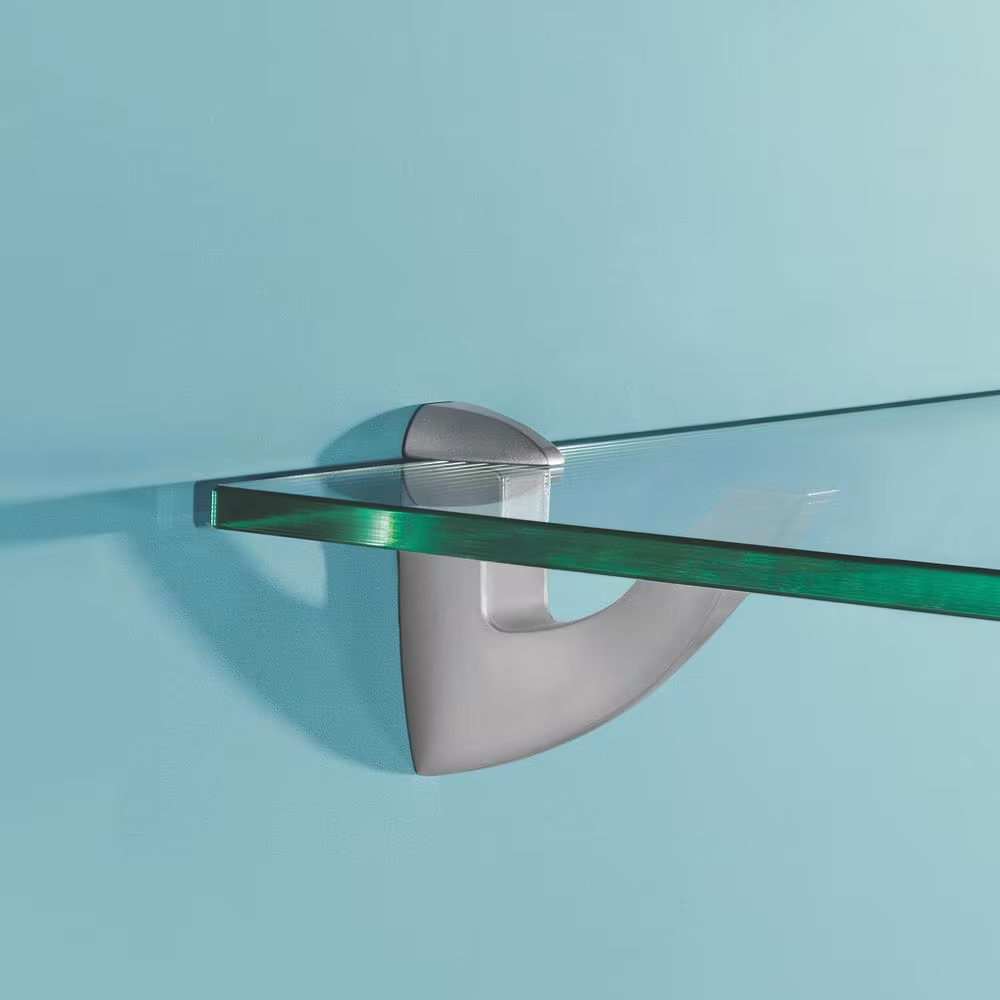 Dolle SCOOP Maxi 0.2 in.-1.6 in. Silver Adjustable Shelf Bracket (2-Pack)