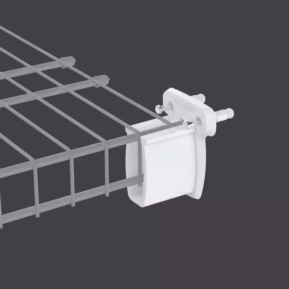 ClosetMaid Pre-Loaded 2 in. H Wall Shelf Brackets with Anchors for Wire Shelving (2-Pack)