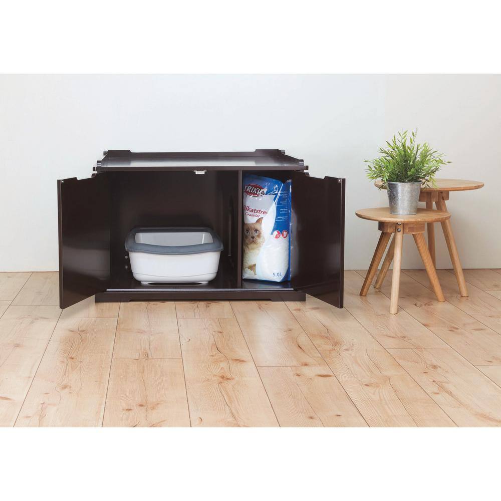 TRIXIE Wooden Pet House XL and Litter Box