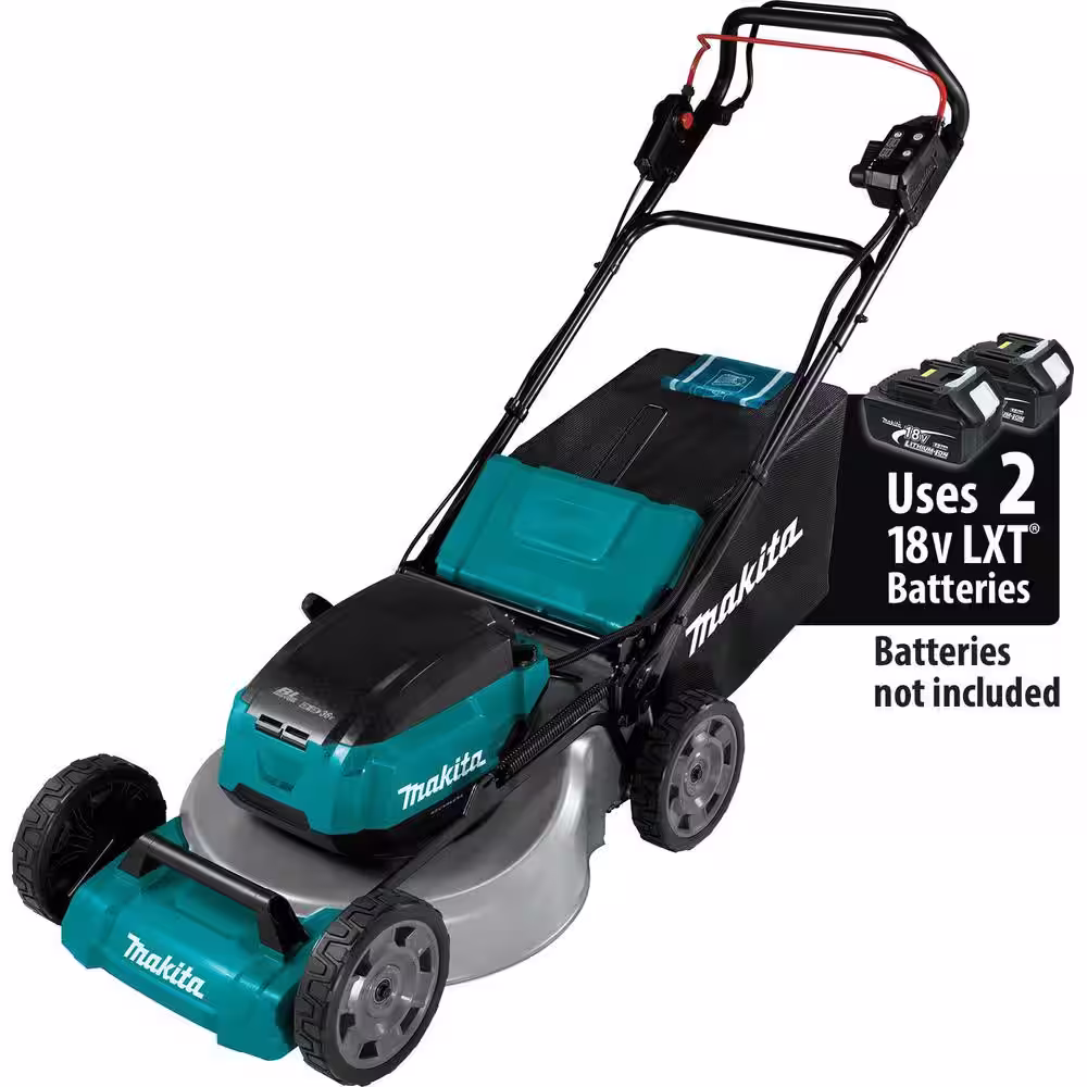 Makita 18 in. 18V X2 (36V) LXT Walk Behind Self Propelled Lawn Mower Kit w/4 Batteries(5.0 Ah) w/bonus 18V X2 (36V) LXT Blower