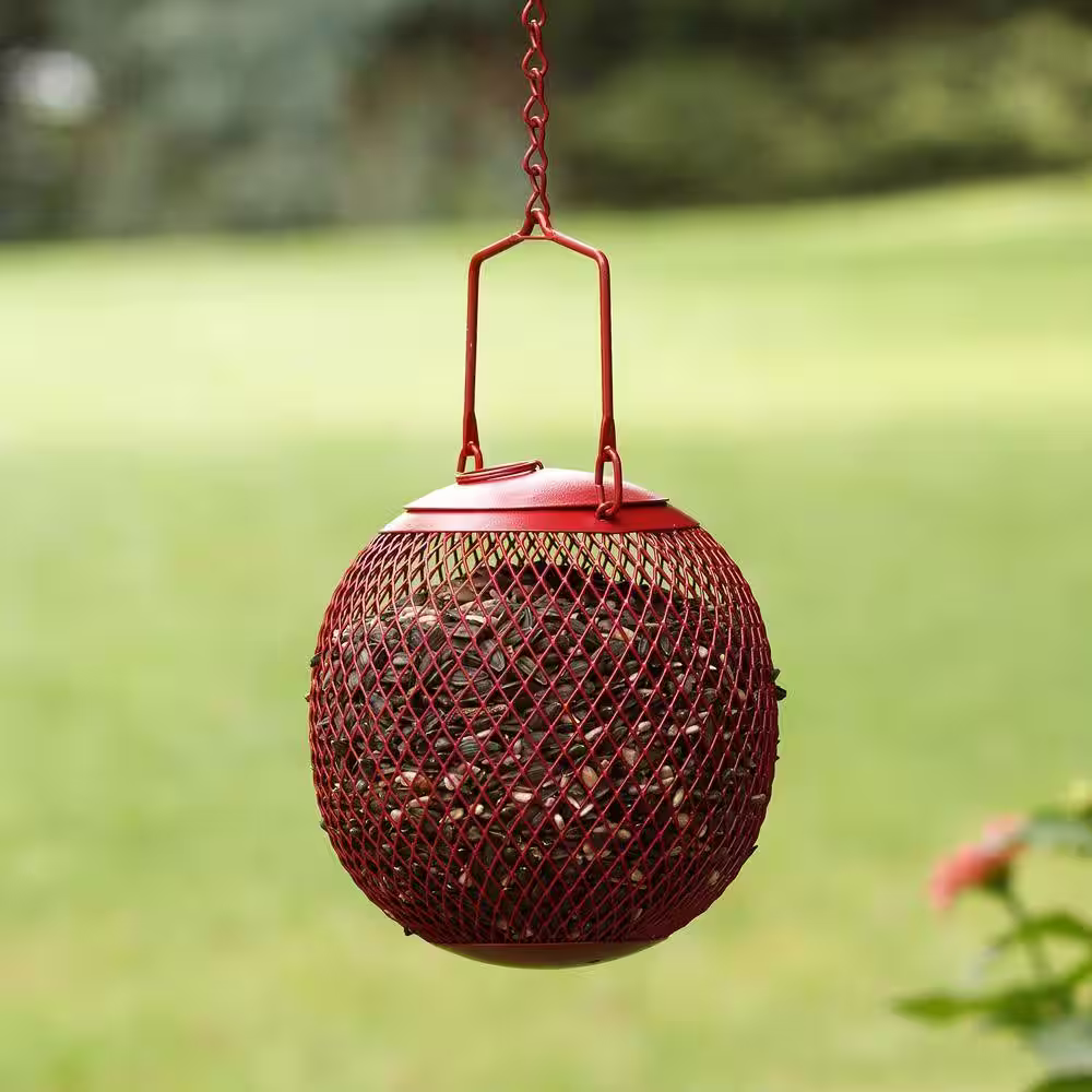 Perky-Pet Red Seed Ball Hanging Bird Feeder - 1.2 lb. Capacity