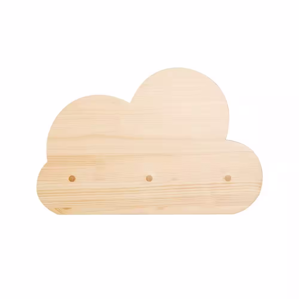 AndMakers MYZOO MOKU Cloud-Shaped Wall Mounted Cat Shelves Solid Wood with Acrylic Plate Furniture Cover