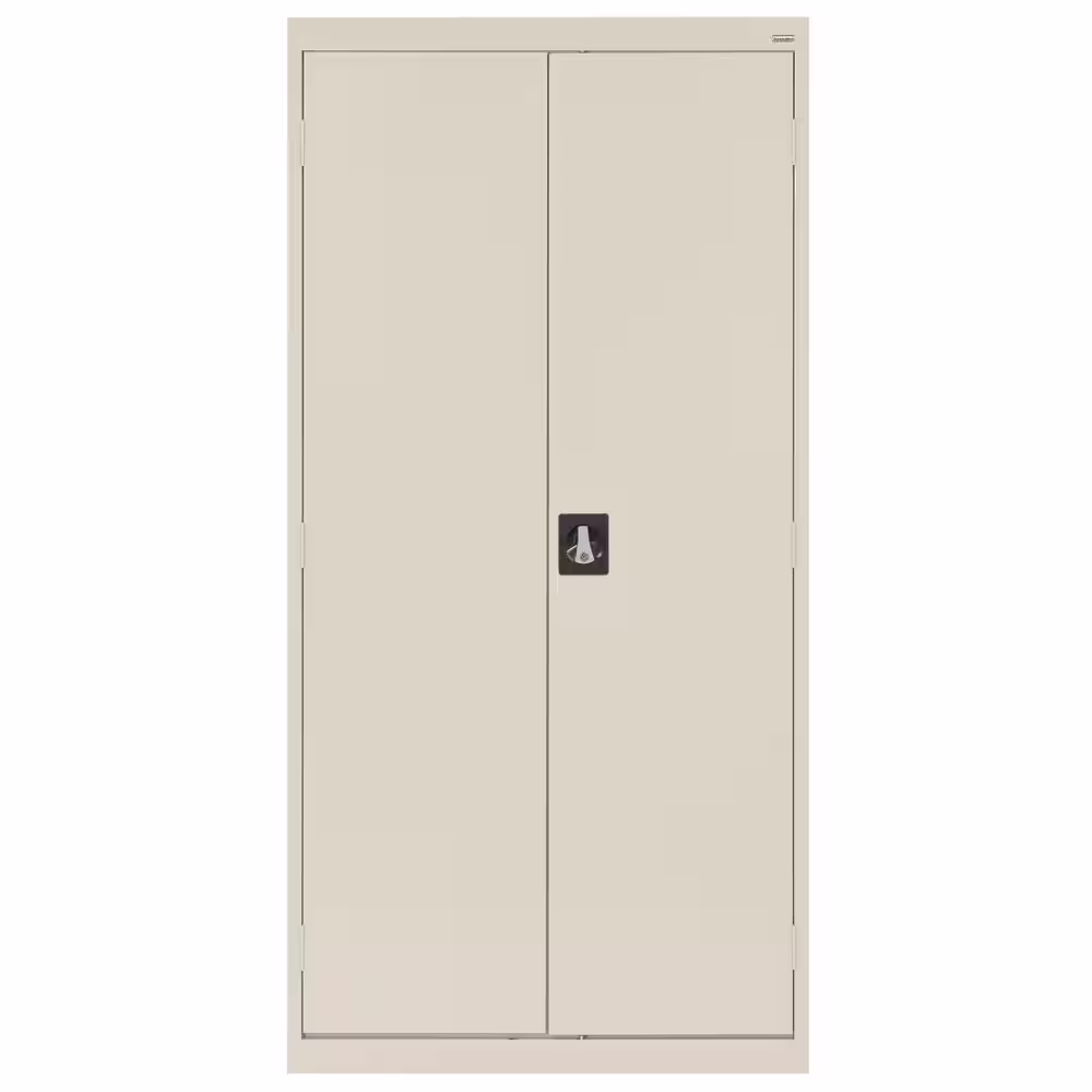 Sandusky Elite Series ( 36 in. W x 72 in. H x 24 in. D ) Welded Steel Wardrobe Freestanding Cabinet in Dove Gray