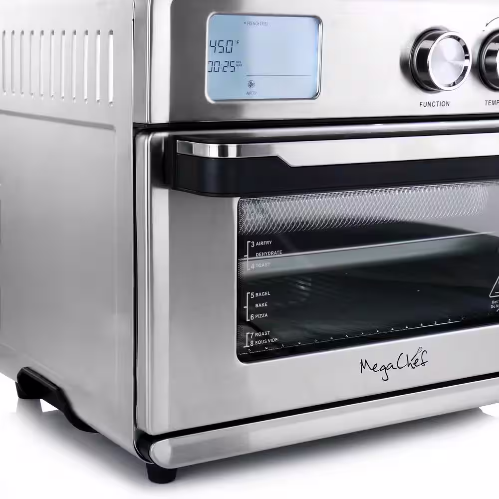 MegaChef Multifunction 26 qt. Air Fryer Toaster Oven with 21 Presets