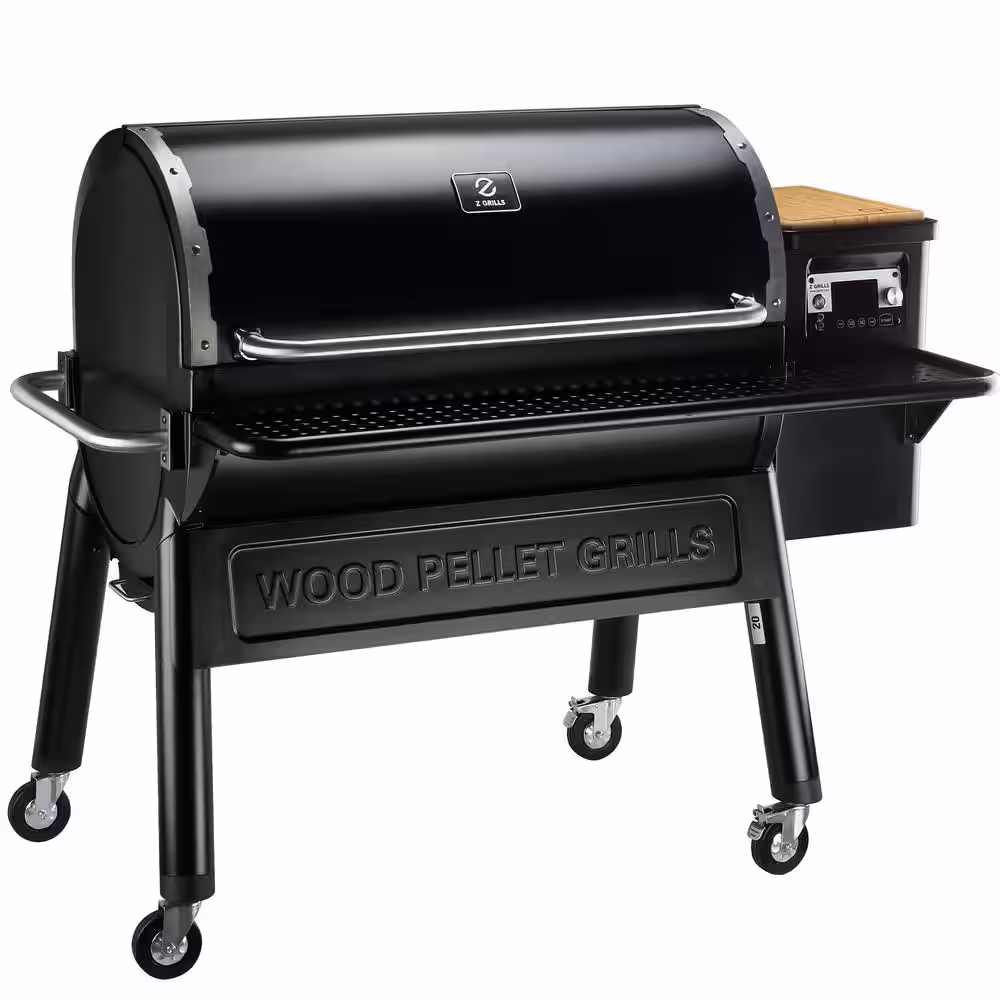 Z GRILLS 1068 sq. in. Wi-Fi Wood Pellet Smart Grill and Smoker PID 2.0 in Black