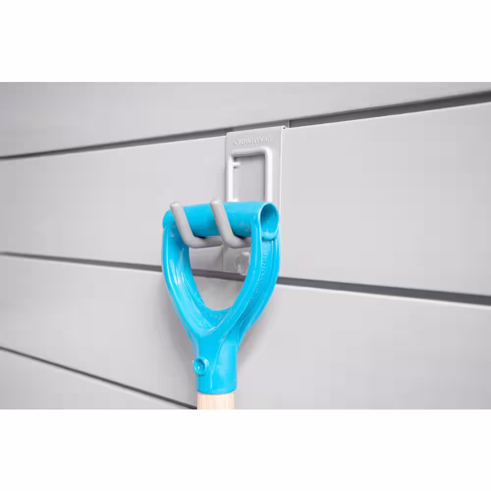 CROWNWALL Slatwall 55 lbs. Locking Small J Hook (3-Pack)