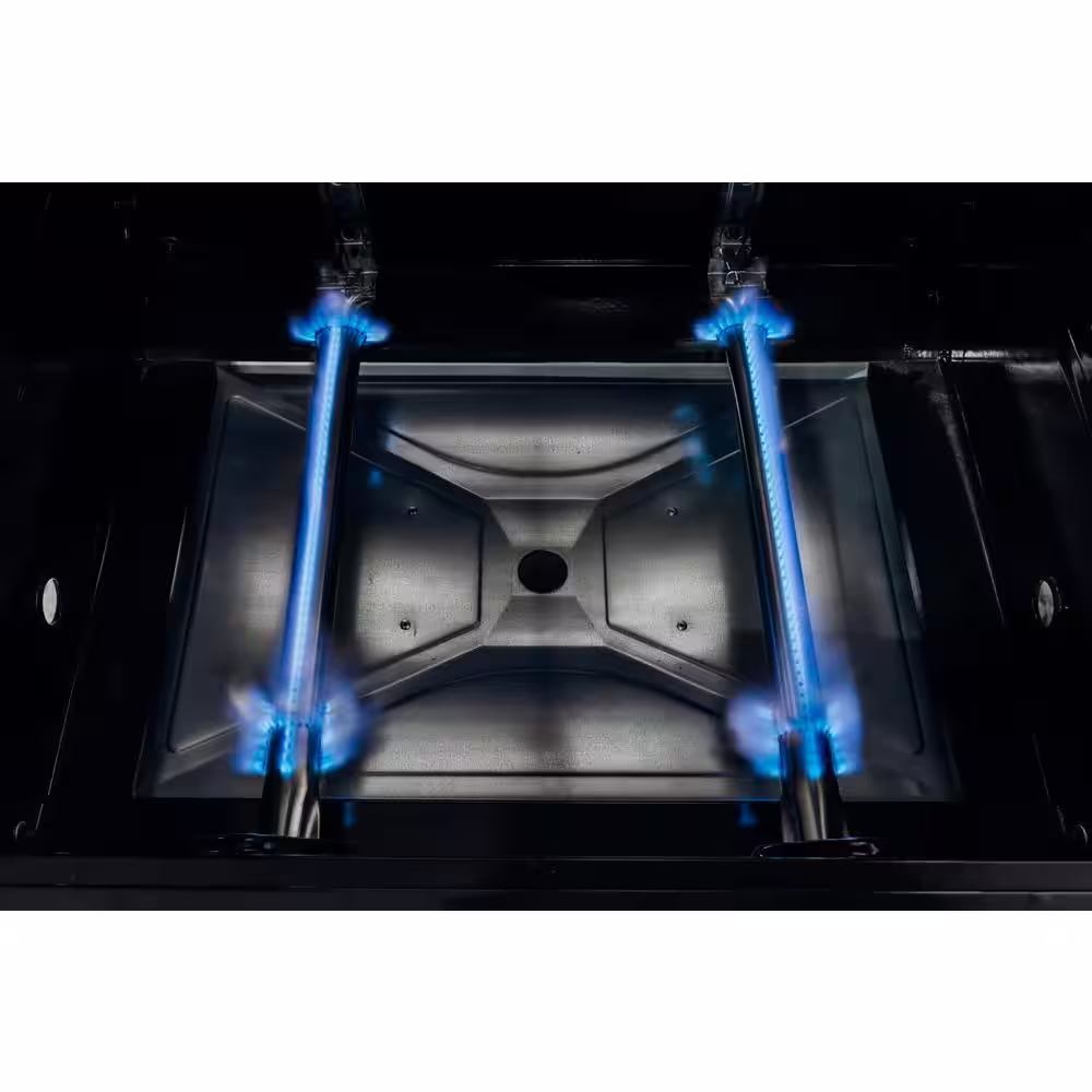 Dyna-Glo Premier 2-Burner Propane Gas Grill with Folding Side Tables in Black