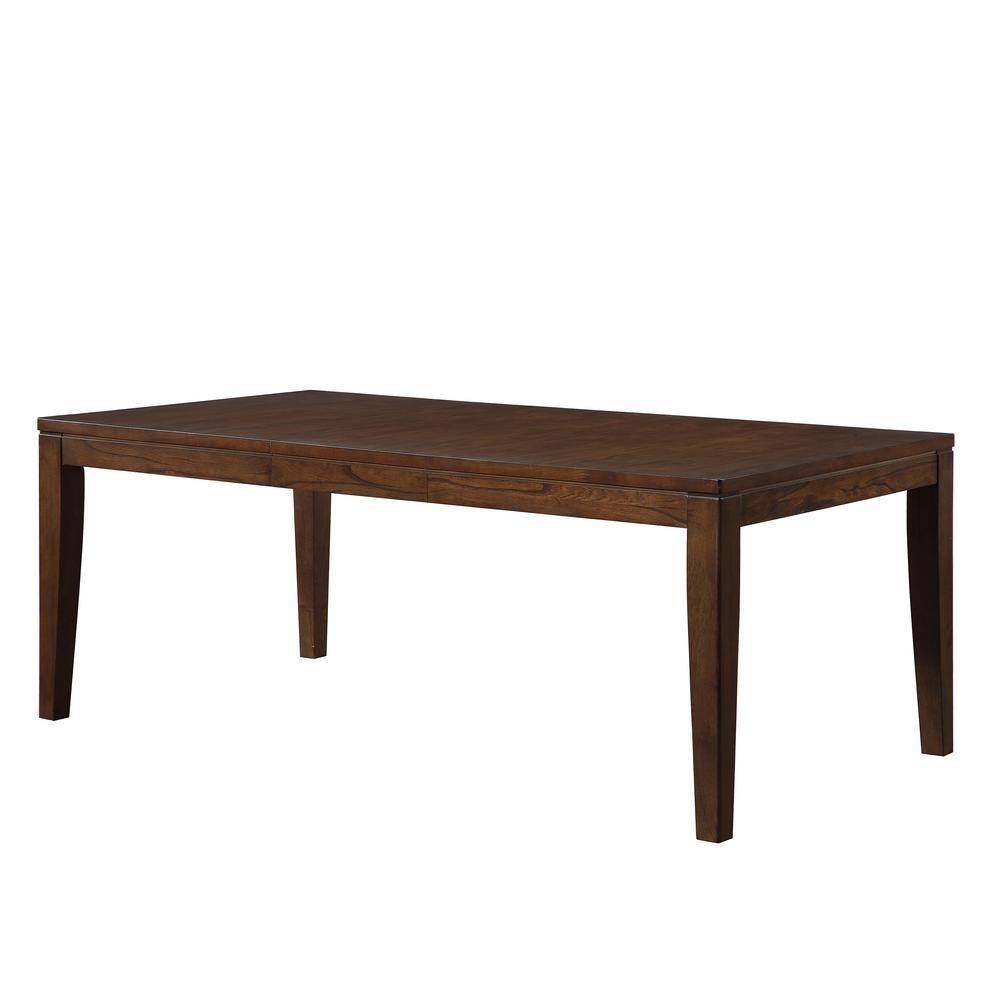 Steve Silver Stratford Walnut 78 in. Extendable Dining Table