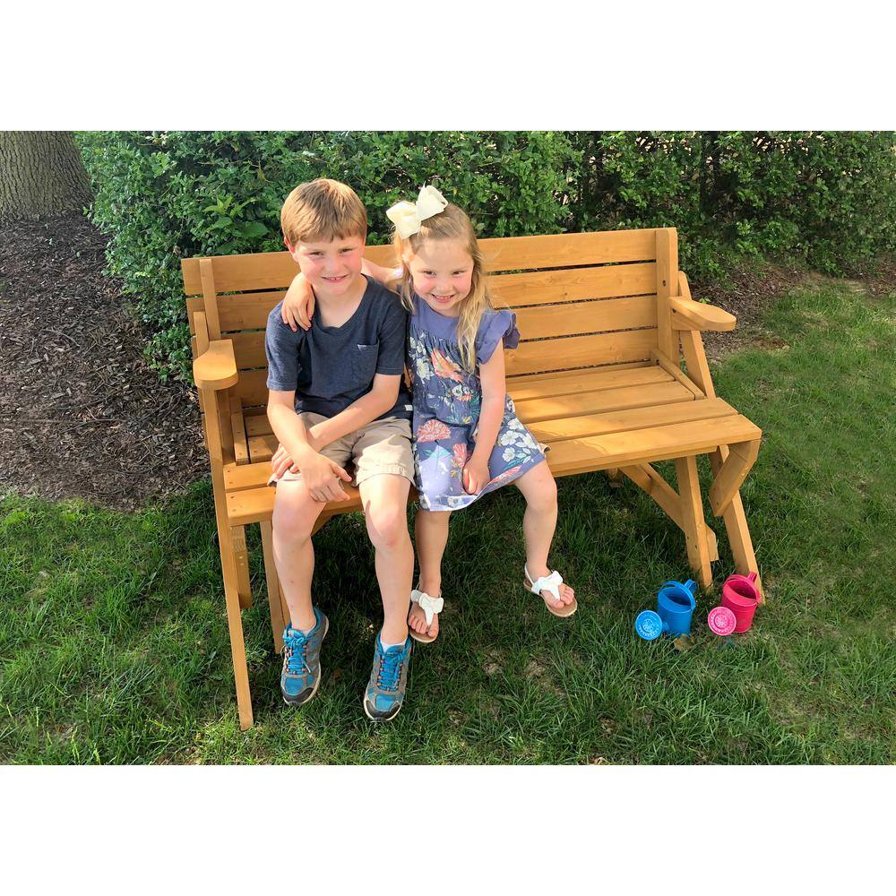 None 54.25 in. L x 58 in. W x 30 in. H 2 in 1 Picnic Table/Bench