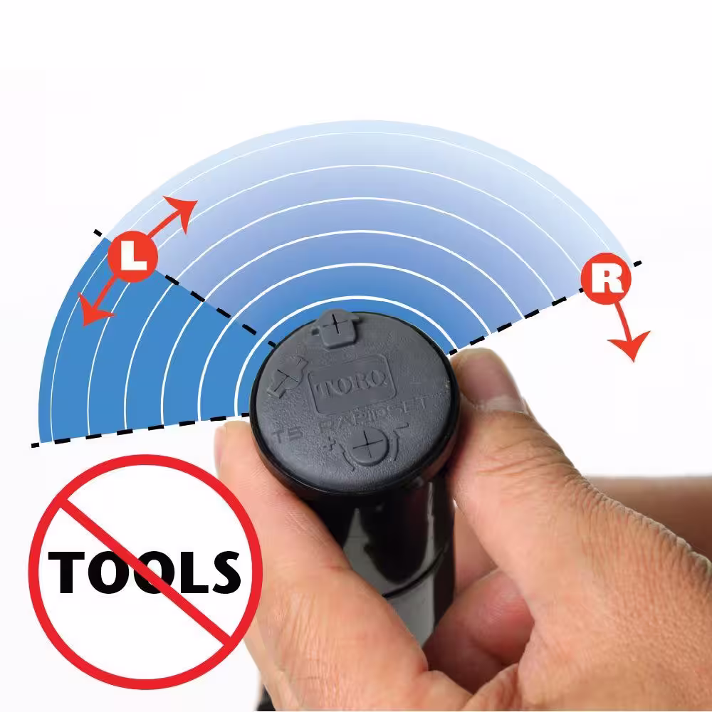 Toro T5 RapidSet 3/4 in. FIP Inlet Rotary Sprinkler and Nozzle Tree