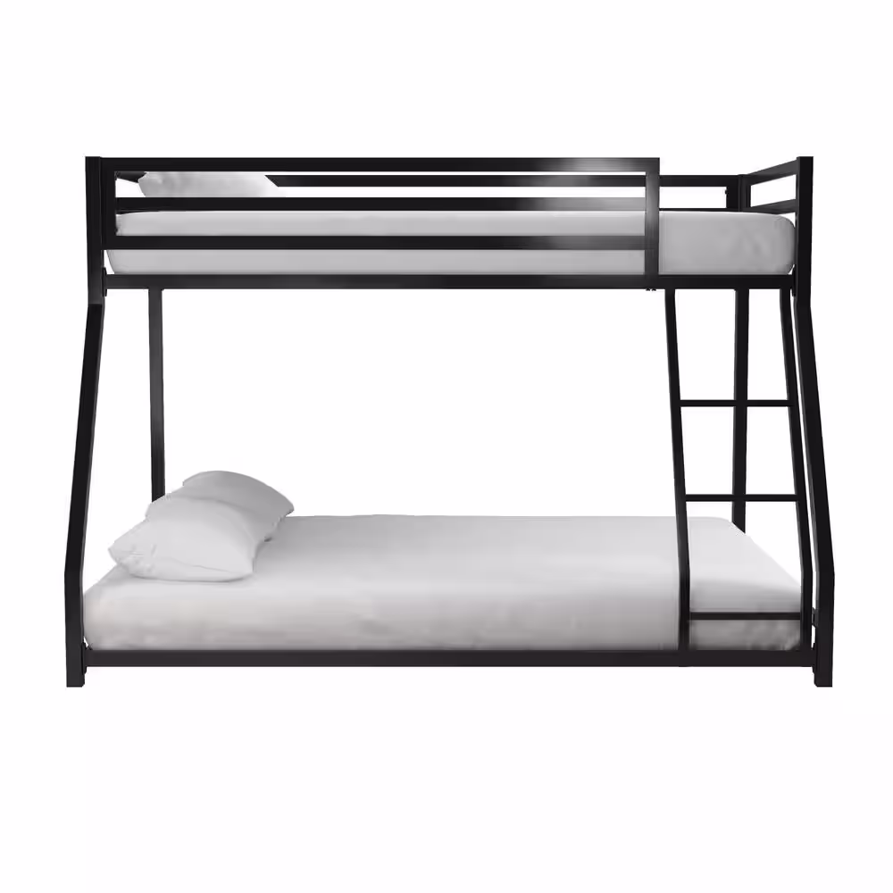 DHP Mabel Black Metal Twin Over Full Bunk Bed