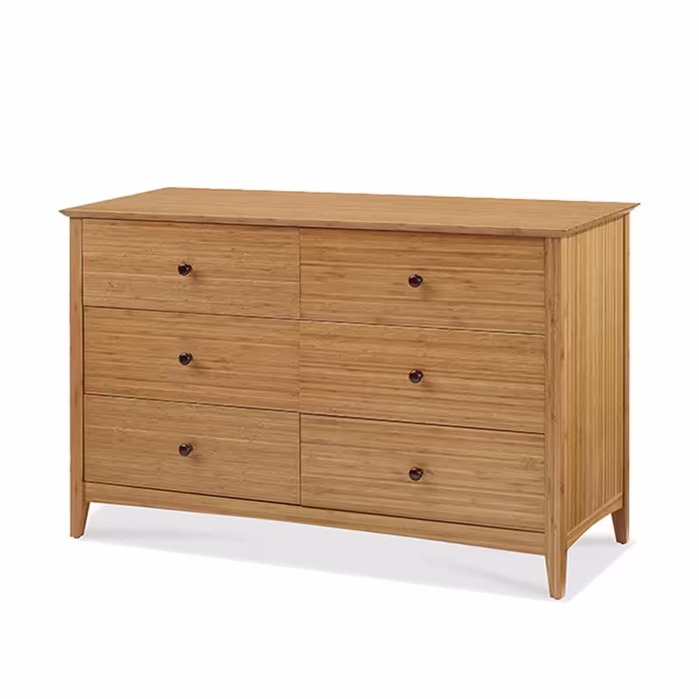 Greenington Willow 6-Drawer Caramelized Dresser 32 in. x 52 in. x 20 in.
