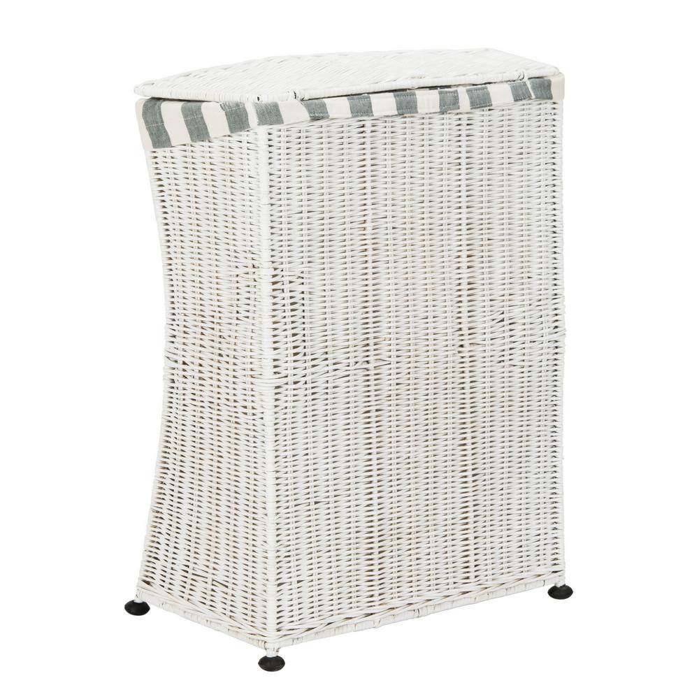 SAFAVIEH Trotter White Laundry Hamper