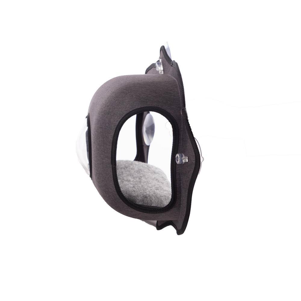 None EZ Mount Window Bubble Pod Medium Classy Dark Gray Denim Bed