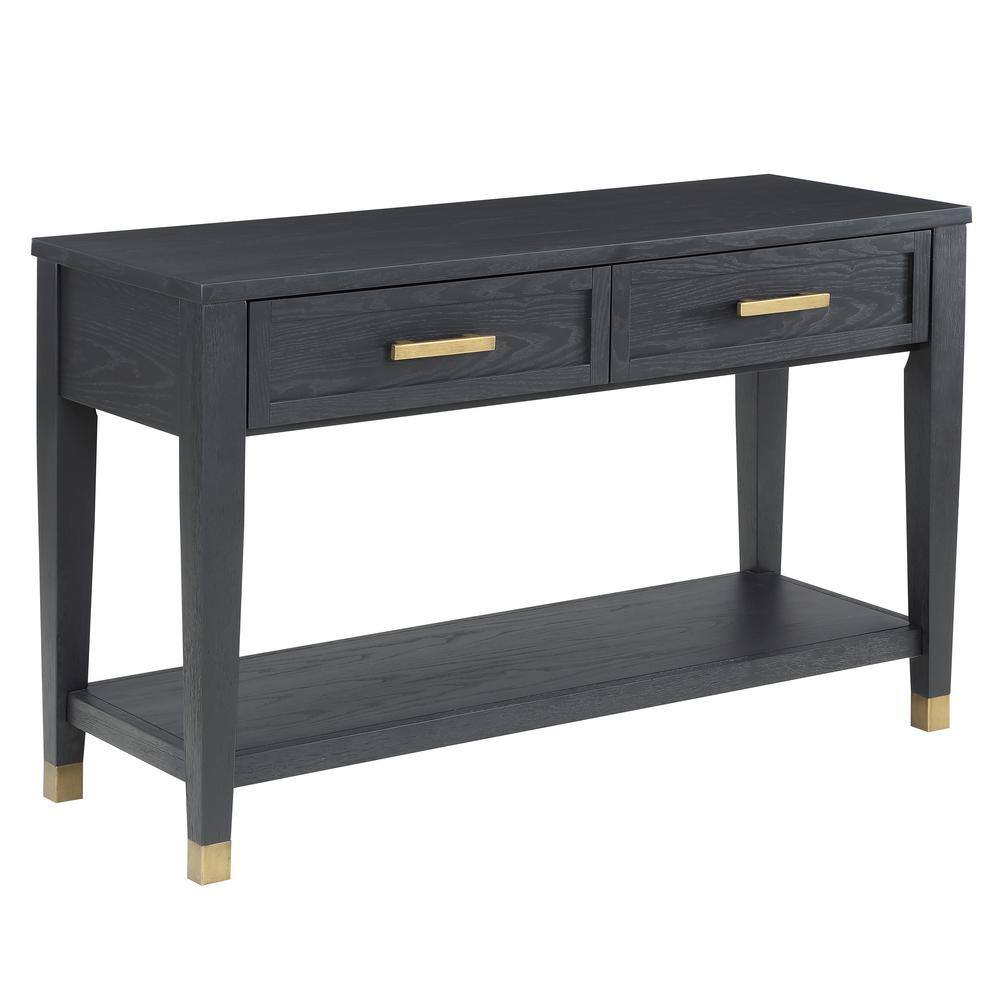 Steve Silver Yves 48 in. Charcoal Rectangle Sofa Table
