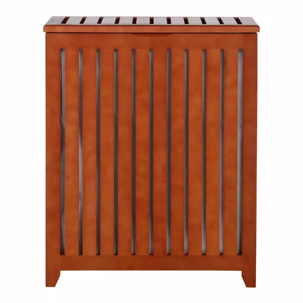Oceanstar Solid Wood Spa Laundry Hamper