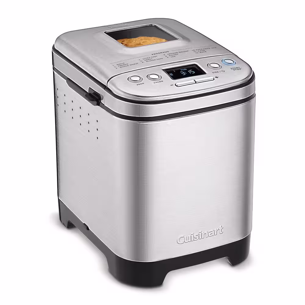 Cuisinart Automatic 2 lbs. Brushed Stainless Steel Bread Maker with Gluten-Free Setting