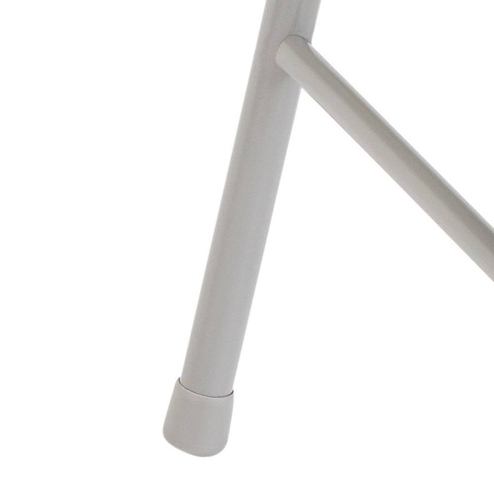 National Public Seating Grey Metal Stackable Folding Chair (Set of 4)