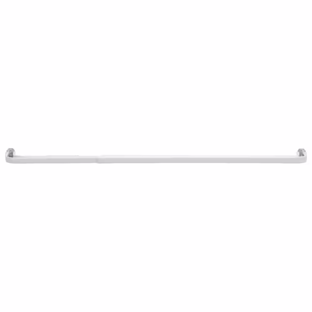 None 28 in. - 48 in. Heavy Duty Double Curtain Rod in White