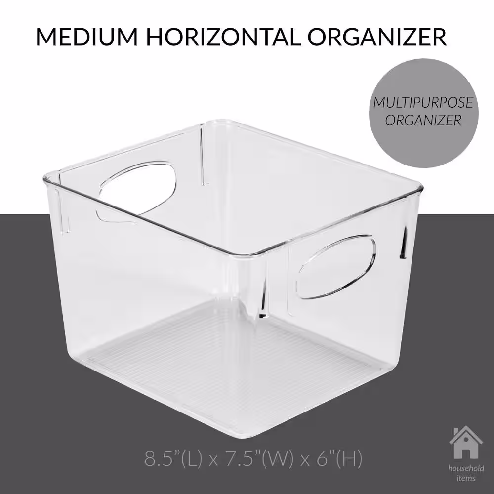 SIMPLIFY Medium Horizontal Organizer in Clear