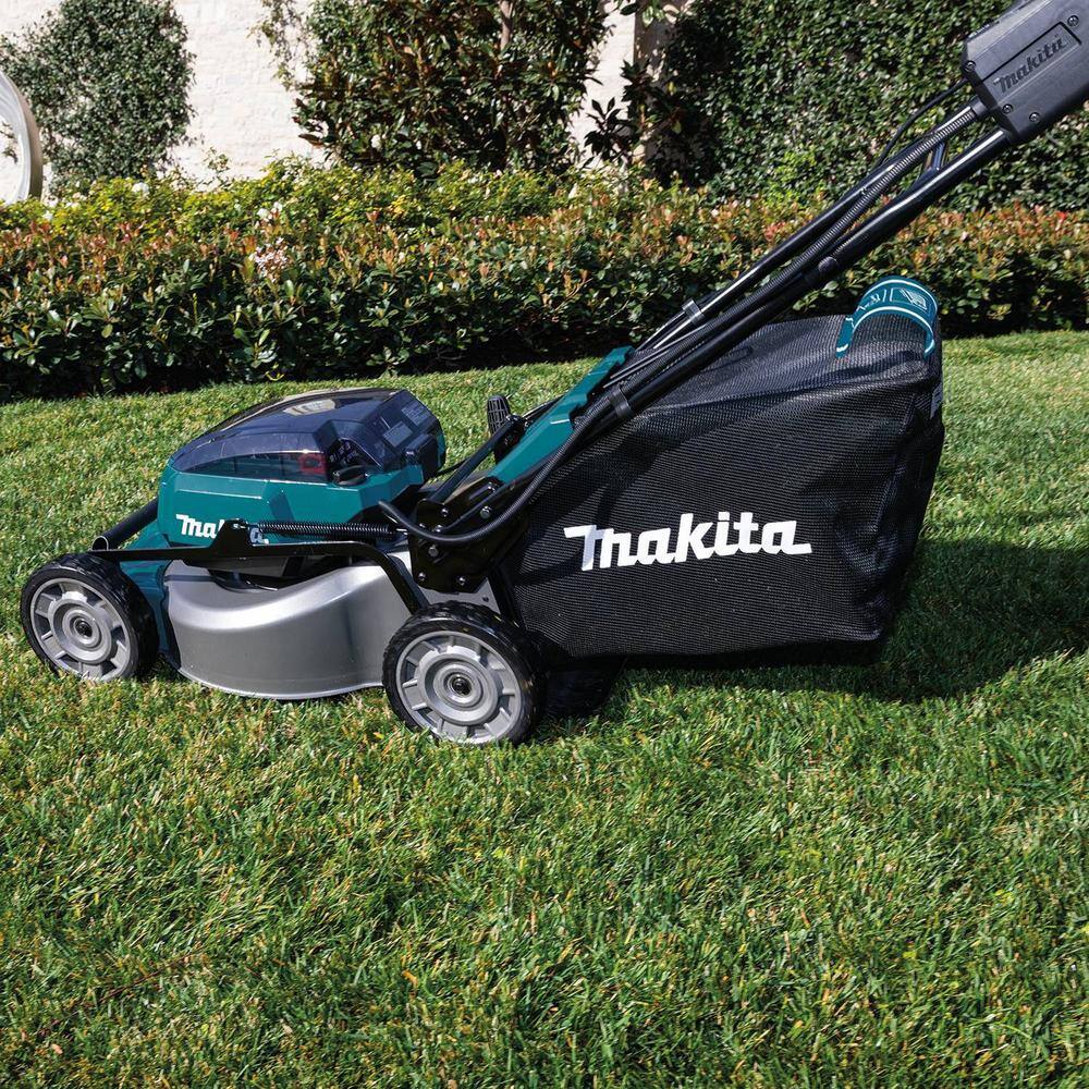 Makita 18 in. 18V X2 (36V) LXT Walk Behind Self Propelled Lawn Mower Kit w/4 Batteries(5.0 Ah) w/bonus 18V X2 (36V) LXT Blower