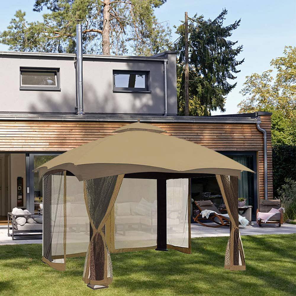 CoastShade 8 ft. x 8 ft. Canopy Mosquito Netting Screen Cream