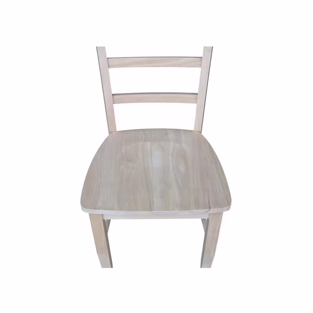 International Concepts Unfinished Madrid Ladderback Dining Chairs (Set of 2)