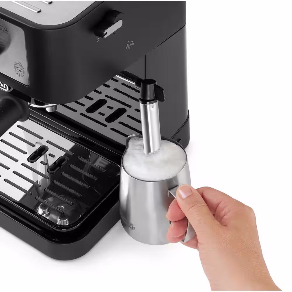 DeLonghi De'Longhi Stilosa Black and SS 15-Bar Pump Espresso Maker