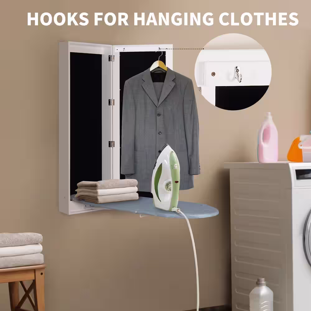 None Multifunctional Wall Mounted Ironing Board Ironing Wardrobe